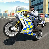 Police Chase Motorbike Driver